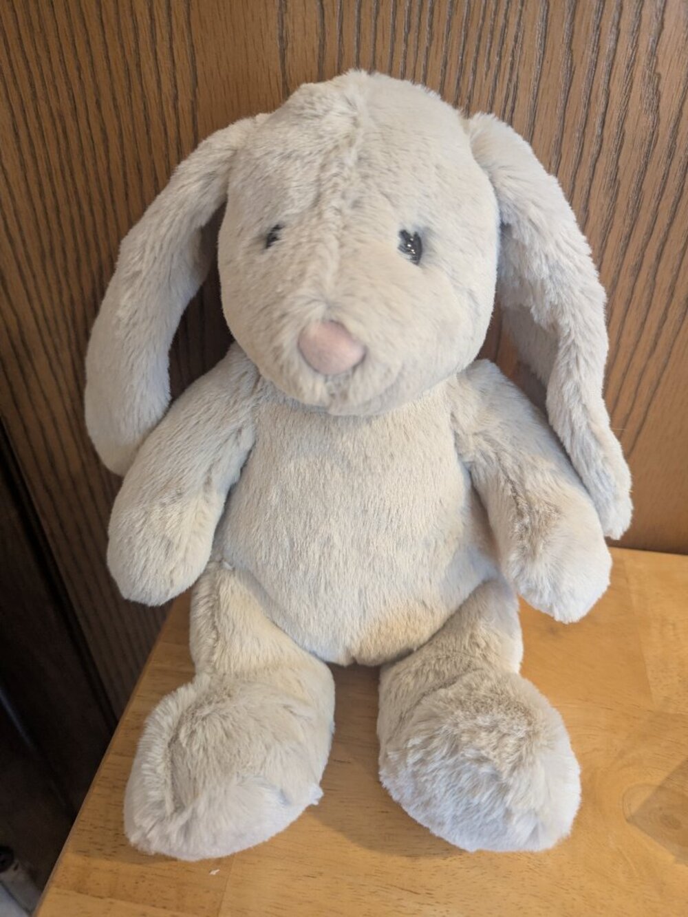 Steiff Hoppie Rabbit Plush 10 Soft Cuddly Friends w/ Ear Tag Khaki Gray German